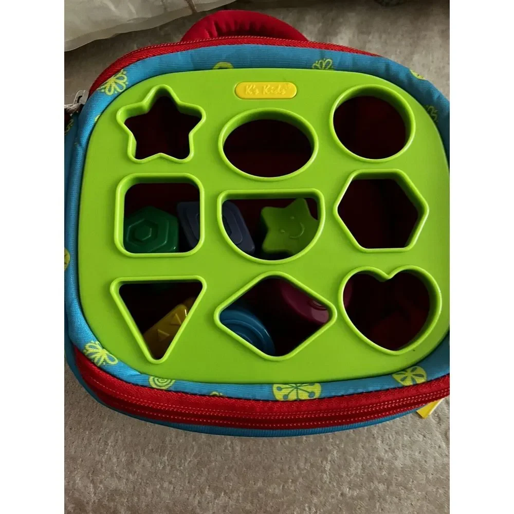 Melissa & Doug K's Kids Take-Along Shape Sorter Baby‎ Toy With 2-Sided Activity